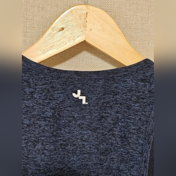 JOY LAB Blue Heathered Racerback Bra - Picture 5 of 8